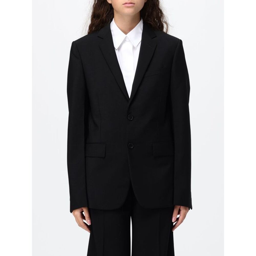 Fendi Women Fendi Cropped Single-Breasted Mohair And Virgin Wool Blazer